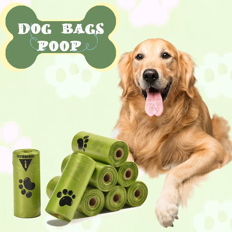 Plant-based dog waste bags eco-friendly BPA-free kid-safe
