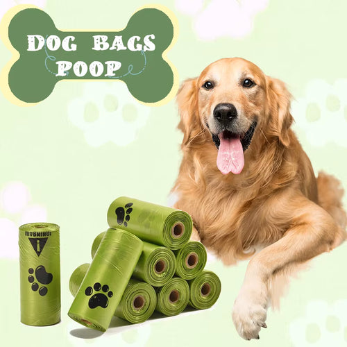 Plant-based dog waste bags eco-friendly BPA-free kid-safe