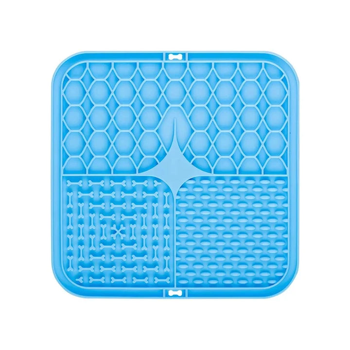 Dog snuffle mat fleece strips hide treats slow feeder enrichment