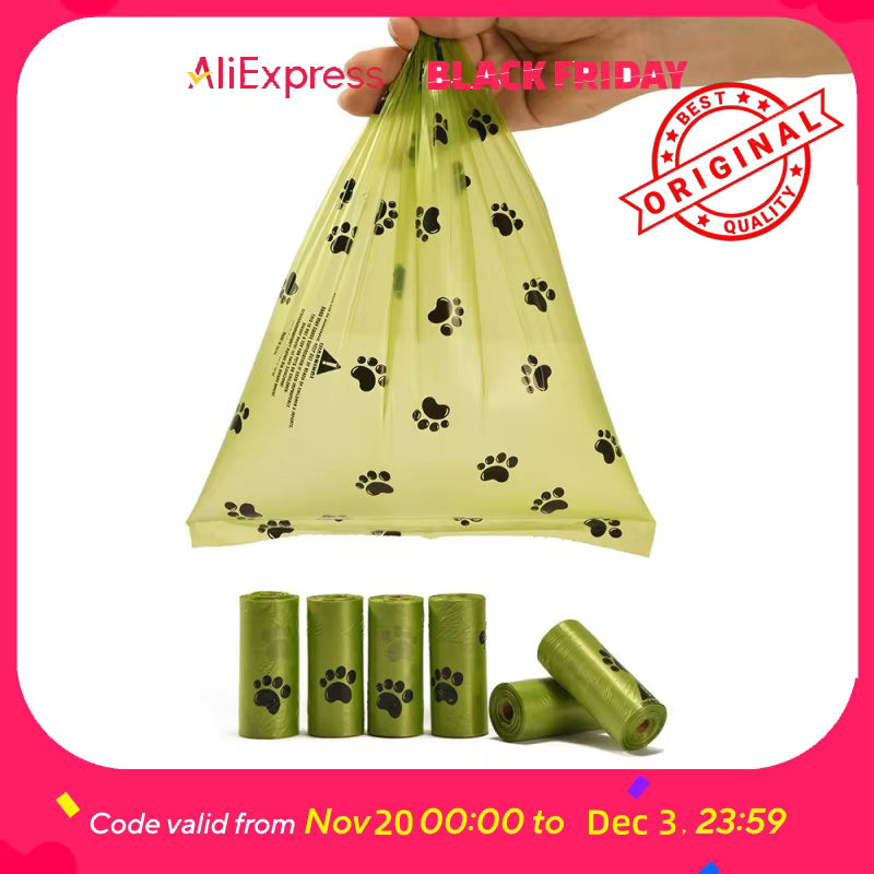 Biodegradable dog poop bags 100 pack compostable and leak-proof