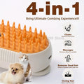 3-in-1 electric steam brush for dogs and cats spray massage hair removal