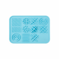 Silicone lick mat for dogs and cats filled with peanut butter